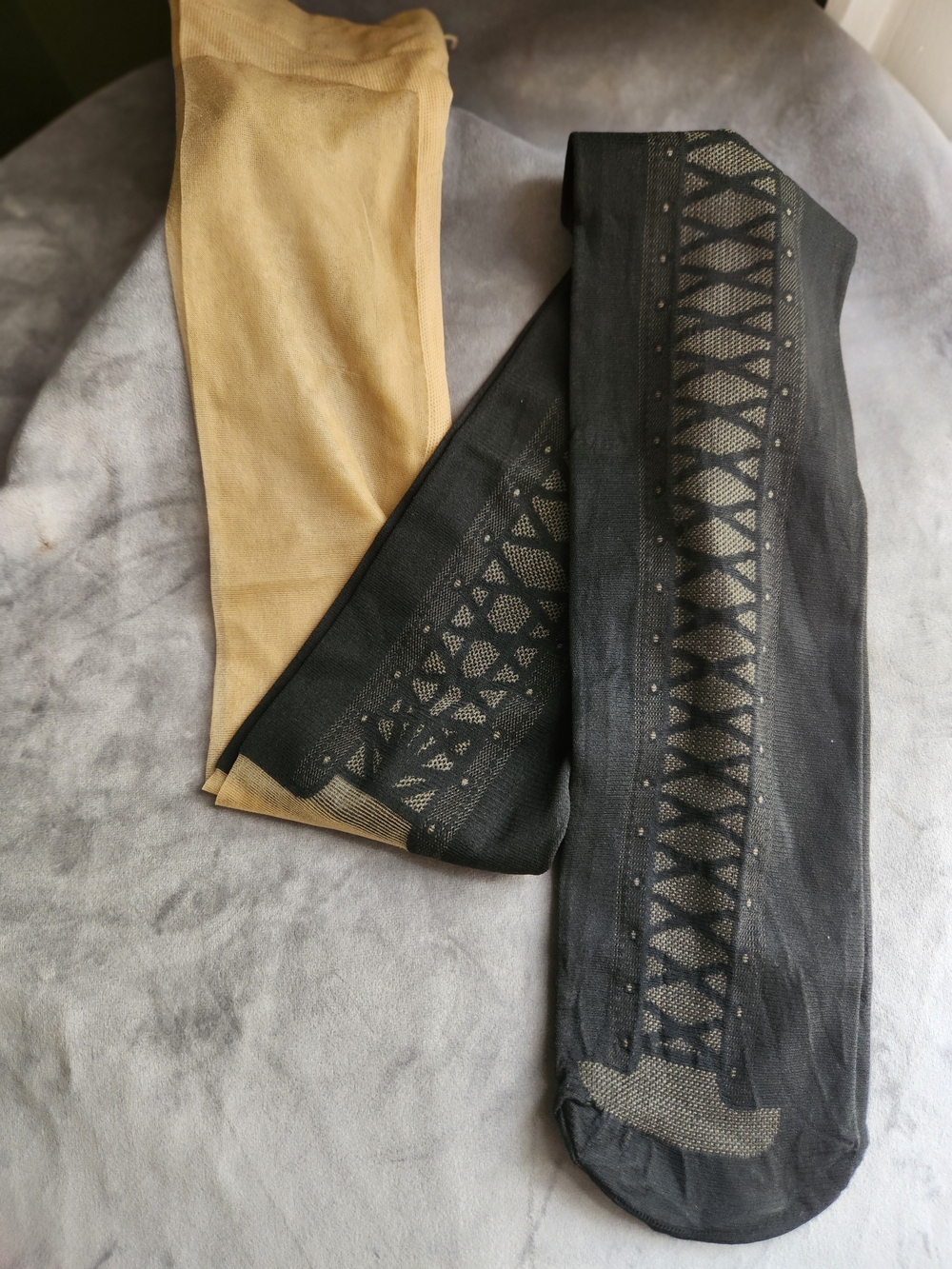 Mock Lace Up Corset Back - Pantyhose - Nylons - Stockings - Hosiery